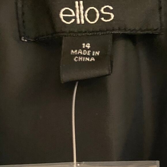 Ellos Plaid Coat or Tunic Sz 14 Polyester/Wool Blend Warm Cozy Outer - Picture 5 of 8